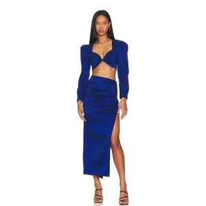 LPA Cleo Set skirt and top sz small in Blue Mood